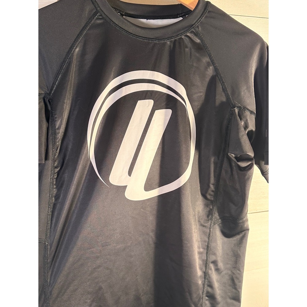 Lucas Lepri Jiu-Jitsu Rash Guard Mens XL Black Short Sleeve BJJ MMA Training Top